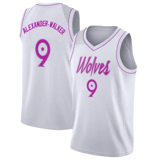 Youth Nickeil Alexander-Walker Minnesota Timberwolves White Swingman 2018/19 Jersey - Earned Edition