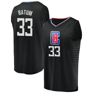 Youth Nicolas Batum Los Angeles Clippers Black Fast Break Jersey - Statement Edition