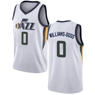 Youth Nigel Williams-Goss Utah Jazz White Swingman Jersey - Association Edition