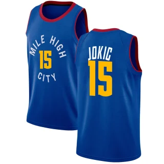 Youth Nikola Jokic Denver Nuggets Blue Swingman Jersey - Statement Edition