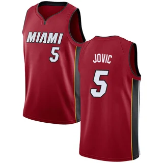 Youth Nikola Jovic Miami Heat Red Swingman Jersey - Statement Edition