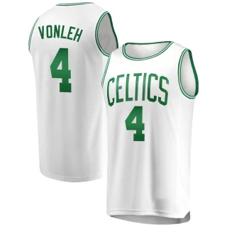 Youth Noah Vonleh Boston Celtics White Fast Break Jersey - Association Edition