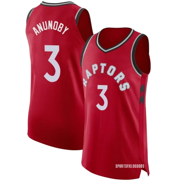 Youth O.G. Anunoby Toronto Raptors Red Authentic Jersey - Icon Edition