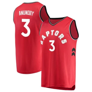 Youth O.G. Anunoby Toronto Raptors Red Fast Break Jersey - Icon Edition