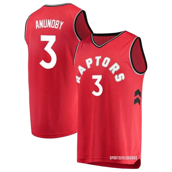 Youth O.G. Anunoby Toronto Raptors Red Fast Break Jersey - Icon Edition