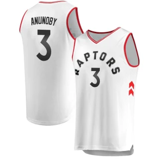 Youth O.G. Anunoby Toronto Raptors White Fast Break Jersey - Association Edition
