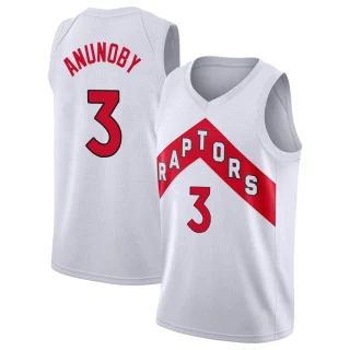 Youth O.G. Anunoby Toronto Raptors White Swingman 2020/21 Jersey - Association Edition