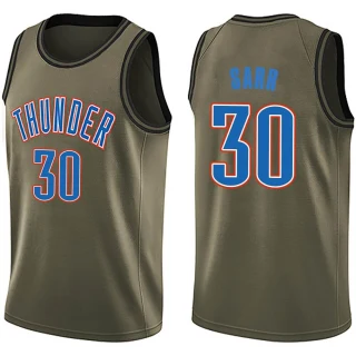 Youth Olivier Sarr Oklahoma City Thunder Green Swingman Salute to Service Jersey