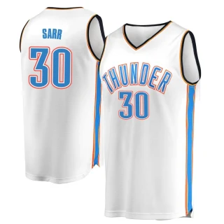 Youth Olivier Sarr Oklahoma City Thunder White Fast Break Replica Jersey - Association Edition