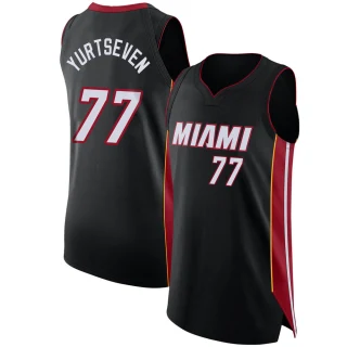 Youth Omer Yurtseven Miami Heat Black Authentic Jersey - Icon Edition