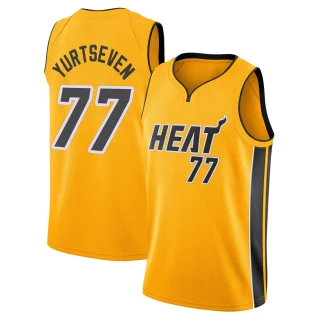 Youth Omer Yurtseven Miami Heat Gold Swingman 2020/21 Jersey - Earned Edition