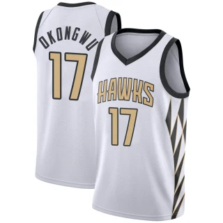 Youth Onyeka Okongwu Atlanta Hawks White Swingman 2018/19 Jersey - City Edition