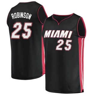 Youth Orlando Robinson Miami Heat Black Fast Break Jersey - Icon Edition