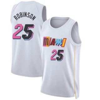 Youth Orlando Robinson Miami Heat White Swingman 2022/23 City Edition Jersey