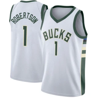 Youth Oscar Robertson Milwaukee Bucks White Swingman Jersey - Association Edition