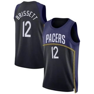 Youth Oshae Brissett Indiana Pacers Blue Swingman 2022/23 City Edition Jersey