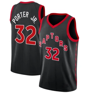 Youth Otto Porter Jr. Toronto Raptors Black Swingman Jordan Brand 2020/21 Jersey - Statement Edition