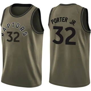 Youth Otto Porter Jr. Toronto Raptors Green Swingman Salute to Service Jersey