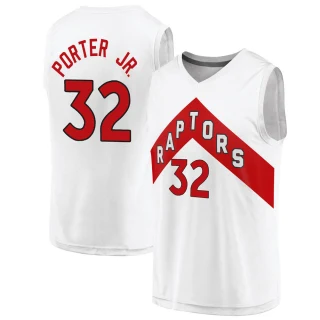 Youth Otto Porter Jr. Toronto Raptors White Fast Break 2020/21 Jersey - Association Edition