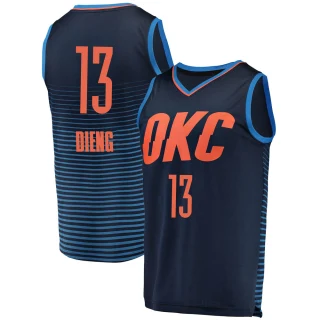 Youth Ousmane Dieng Oklahoma City Thunder Navy Fast Break Replica Jersey - Statement Edition
