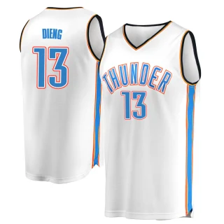 Youth Ousmane Dieng Oklahoma City Thunder White Fast Break Replica Jersey - Association Edition