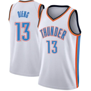 Youth Ousmane Dieng Oklahoma City Thunder White Swingman Jersey - Association Edition