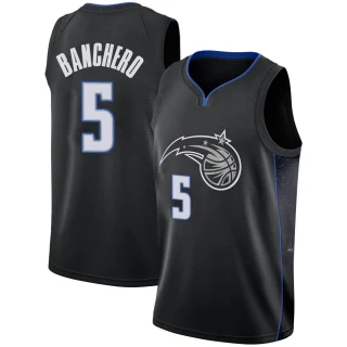 Youth Paolo Banchero Orlando Magic Black Swingman 2018/19 Jersey - City Edition