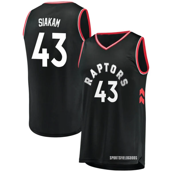 Youth Pascal Siakam Toronto Raptors Black Fast Break Jersey - Statement Edition