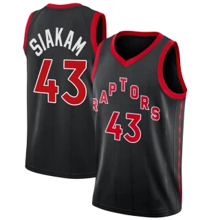 Youth Pascal Siakam Toronto Raptors Black Swingman Jordan Brand 2020/21 Jersey - Statement Edition