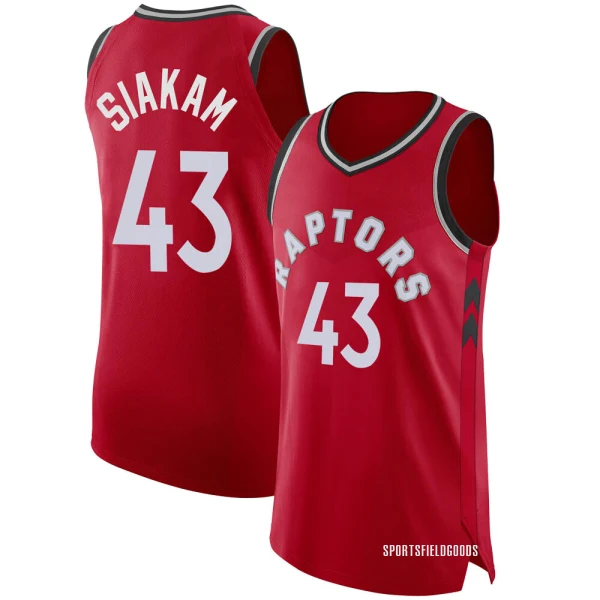 Youth Pascal Siakam Toronto Raptors Red Authentic Jersey - Icon Edition