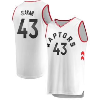 Youth Pascal Siakam Toronto Raptors White Fast Break Jersey - Association Edition