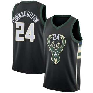Youth Pat Connaughton Milwaukee Bucks Black Swingman Jersey - Statement Edition