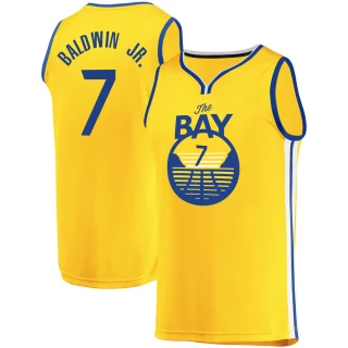Youth Patrick Baldwin Jr. Golden State Warriors Gold Fast Break 2019/20 Jersey - Statement Edition