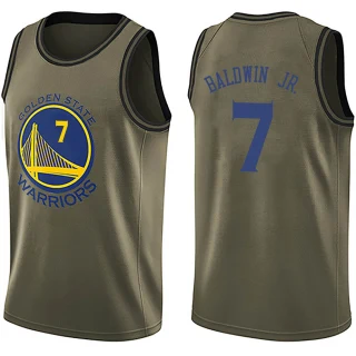 Youth Patrick Baldwin Jr. Golden State Warriors Gold Swingman Green Salute to Service Jersey