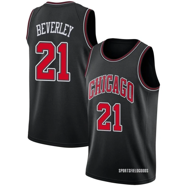 Youth Patrick Beverley Chicago Bulls Black Swingman Jersey - Statement Edition