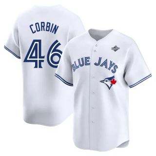 Youth Patrick Corbin Toronto Blue Jays White Limited Home 2025 World Series Jersey