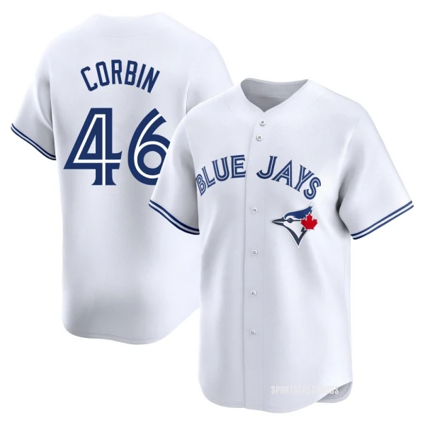 Youth Patrick Corbin Toronto Blue Jays White Limited Home Jersey