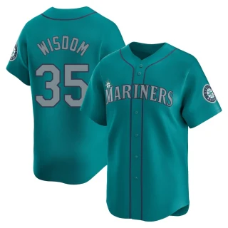 Youth Patrick Wisdom Seattle Mariners Aqua Limited Alternate Jersey
