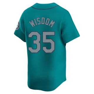 Youth Patrick Wisdom Seattle Mariners Aqua Limited Alternate Jersey