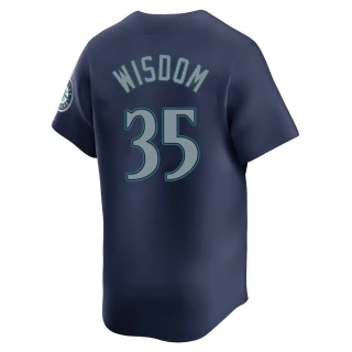 Youth Patrick Wisdom Seattle Mariners Navy Limited Road Jersey