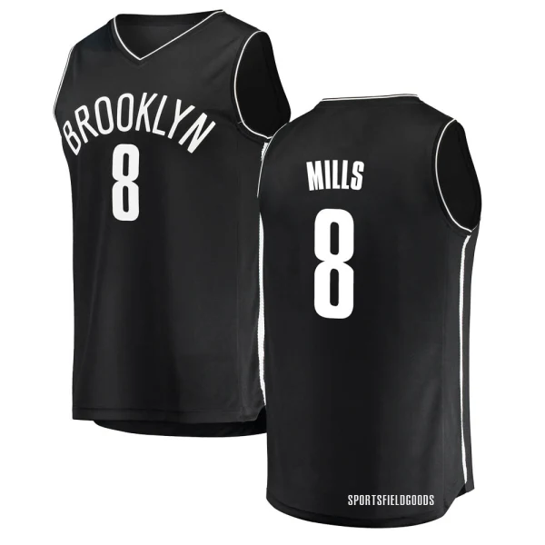 Youth Patty Mills Brooklyn Nets Black Fast Break Jersey - Icon Edition