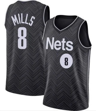 Youth Patty Mills Brooklyn Nets Black Swingman 2020/21 Jersey - Earned Edition