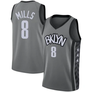 Youth Patty Mills Brooklyn Nets Gray Swingman Jordan Brand 2020/21 Jersey - Statement Edition