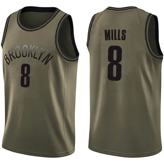 Youth Patty Mills Brooklyn Nets Green Swingman Salute to Service Jersey
