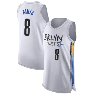 Youth Patty Mills Brooklyn Nets White Authentic 2022/23 City Edition Jersey
