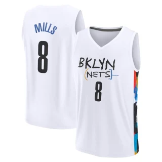 Youth Patty Mills Brooklyn Nets White Fast Break 2022/23 City Edition Jersey