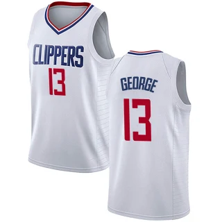 Youth Paul George Los Angeles Clippers White Swingman Jersey - Association Edition