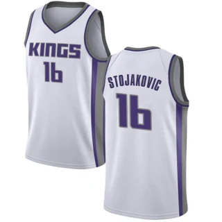 Youth Peja Stojakovic Sacramento Kings White Swingman Jersey - Association Edition