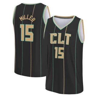 Youth Percy Miller Charlotte Hornets Black Fast Break 2022/23 City Edition Jersey