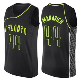 Youth Pete Maravich Atlanta Hawks Black Swingman City Edition Jersey